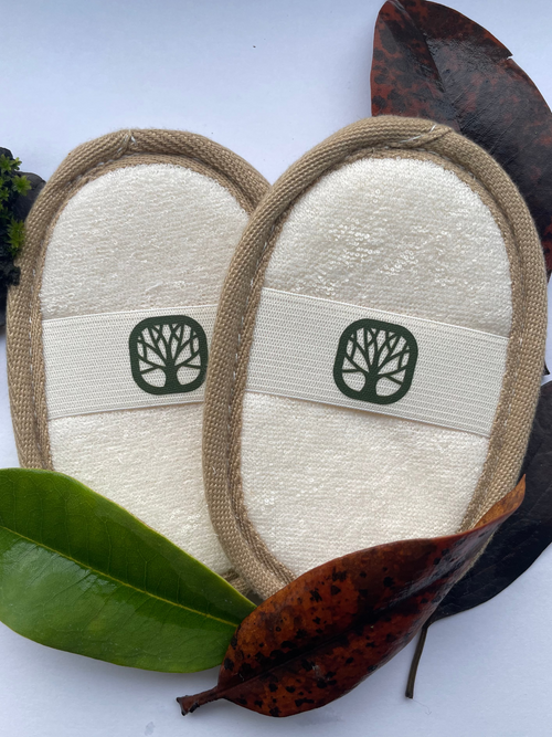 Natural biodegradable loofah