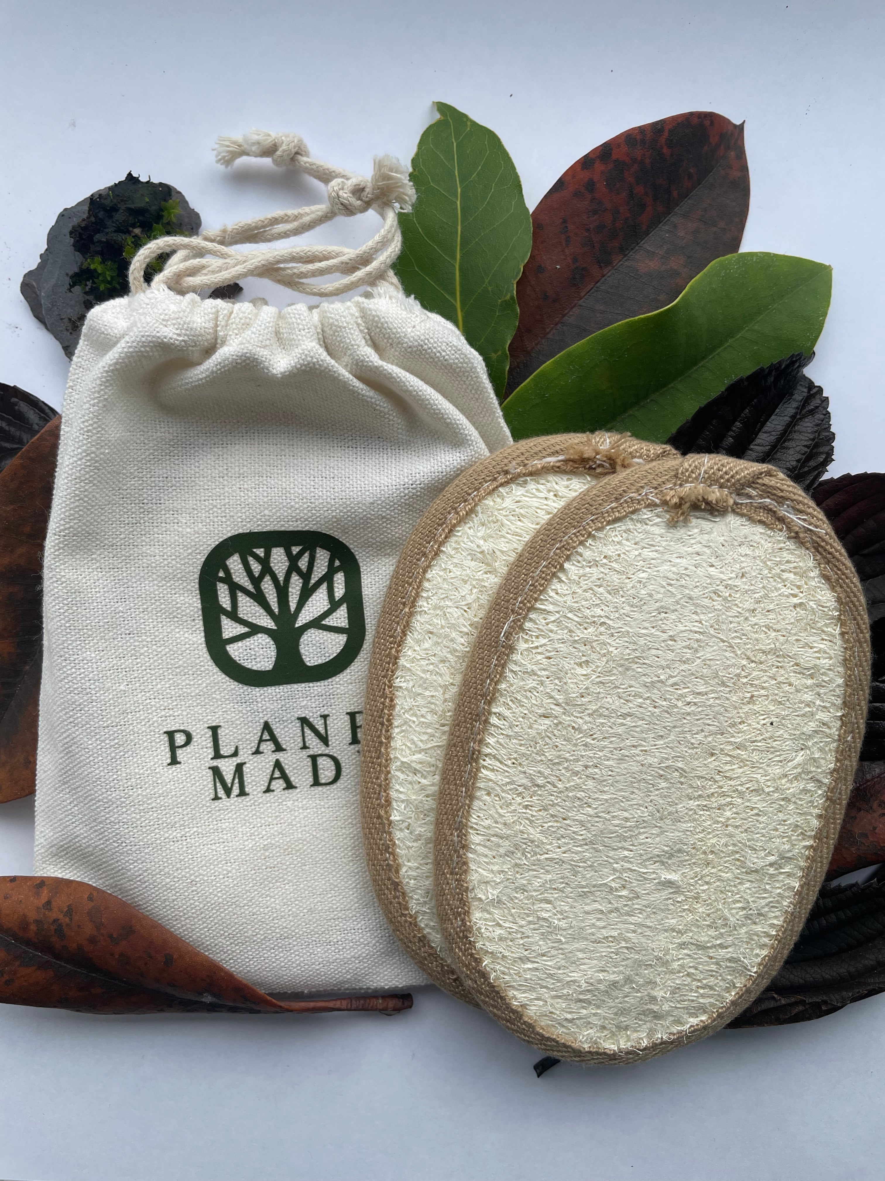 Natural biodegradable loofah